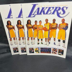5 Laker's 2014-15 Official Yearbook. Ft. Kobe Bryant. Ebay is $24.99 for one.